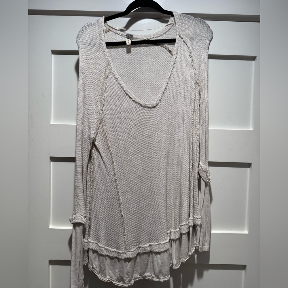 Free people cream long sleeve